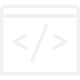 Code icon to describe responsive web design and development service